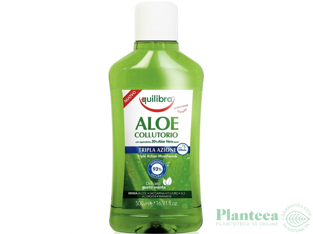 Apa gura tripla actiune aloe vera 500ml - EQUILIBRA