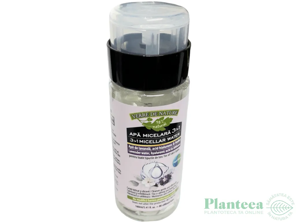Apa micelara 3in1 lavanda acid hialuronic nalba 160ml - VERRE DE NATURE