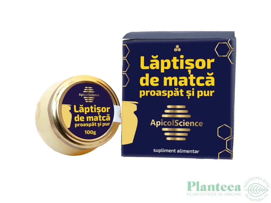 Laptisor matca pur proaspat 100g - APICOL SCIENCE