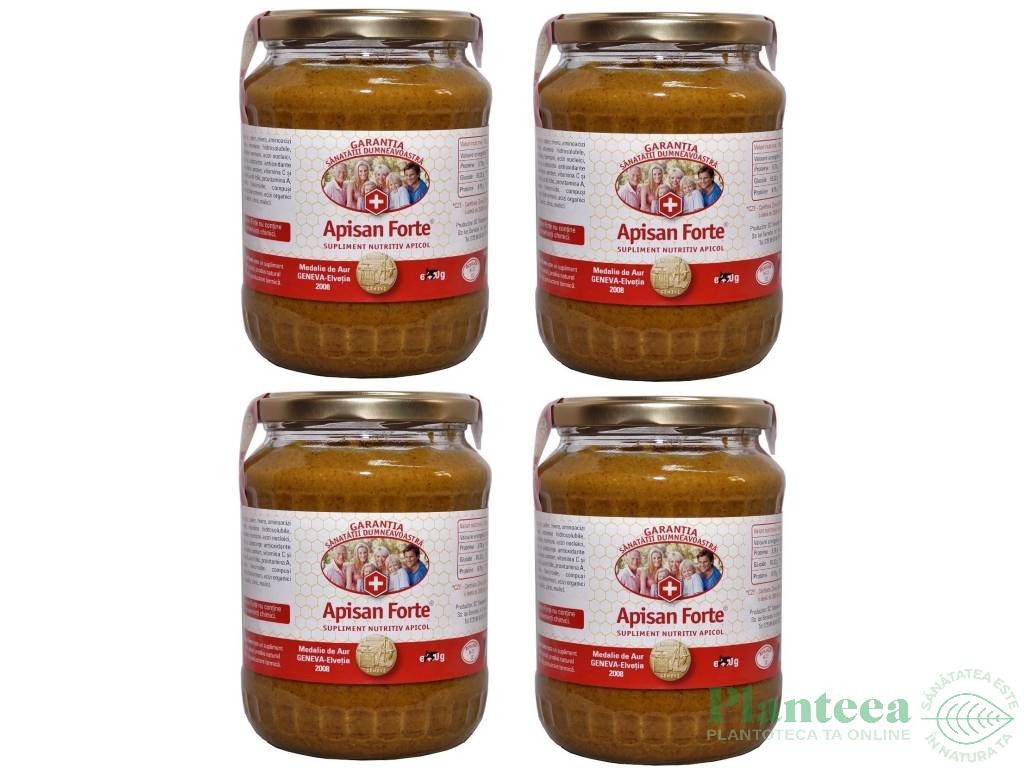 Pachet Apisan forte 4x750g - TRATAMENTE NATURISTE