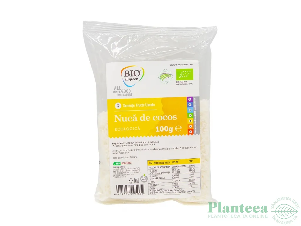 Cocos razuit eco 100g - BIO ALL GREEN
