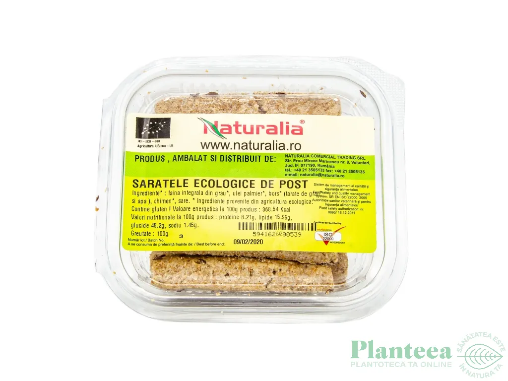 Saratele integrale post eco 100g - NATURALIA