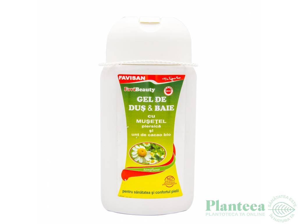 Gel dus baie musetel piersica 300ml - FAVISAN