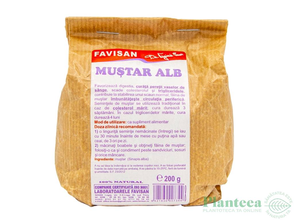 Condiment mustar boabe 200g - FAVISAN