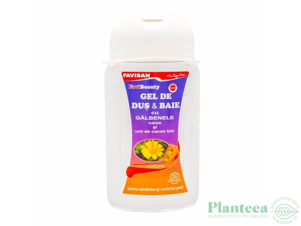 Gel dus baie galbenele caise 300ml - FAVISAN