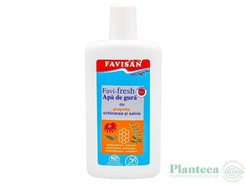 Apa gura FaviFresh Bio propolis echinaceea salvie 125ml - FAVISAN