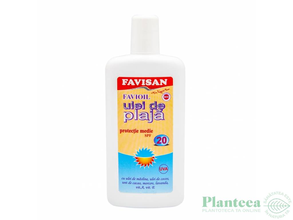 Ulei plaja spf20 FaviOil 125ml - FAVISAN