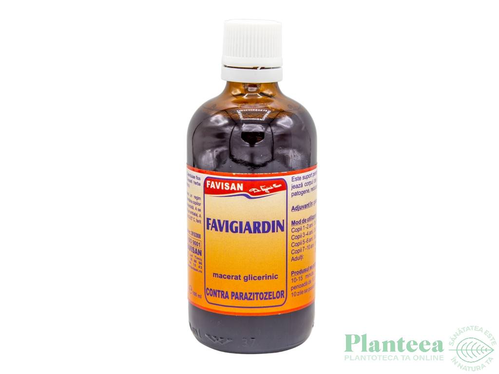 Tinctura Favigiardin antiparazitar 100ml - FAVISAN