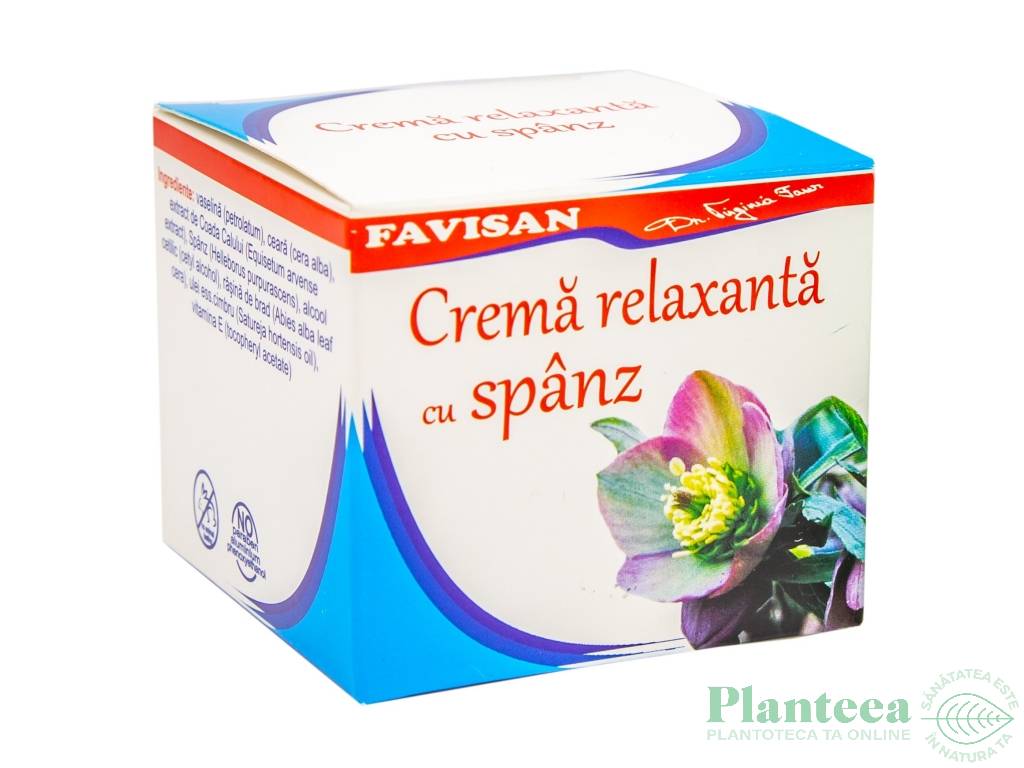 Crema relaxanta cu spanz 50ml - FAVISAN