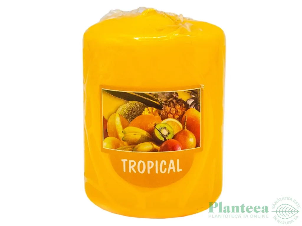 Lumanare parfumata stalp 22h tropical 160g - BOLSIUS