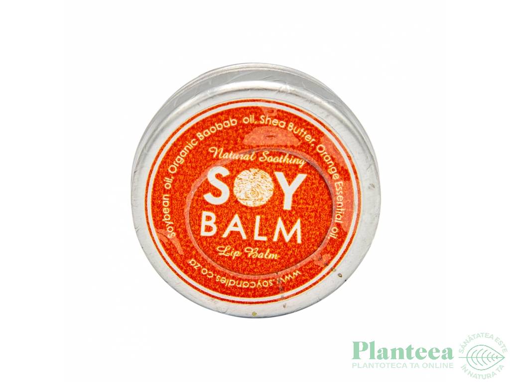 Balsam buze soia portocale 15ml - SOY LITES