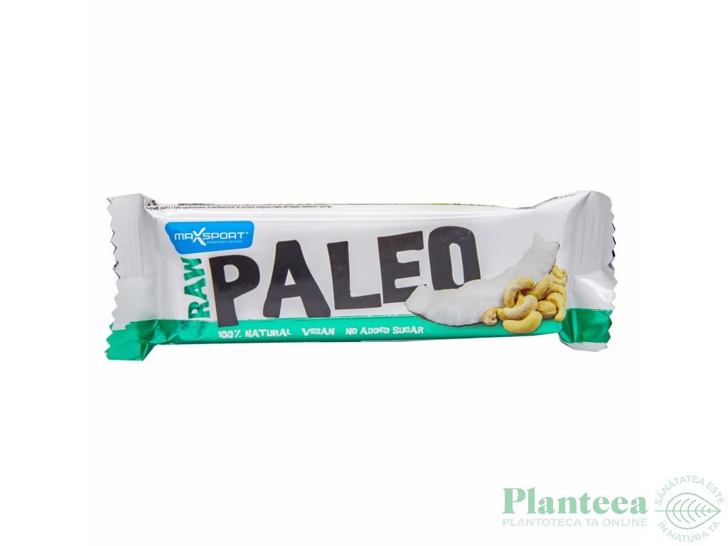 Baton raw paleo caju cocos eco 50g - MAXSPORT