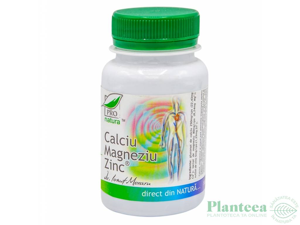 Calciu Mg Zn 60cps - MEDICA