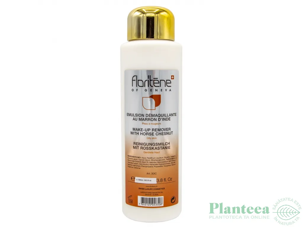 Lapte demachiant castana ten cuperozic 500ml - FLORITENE