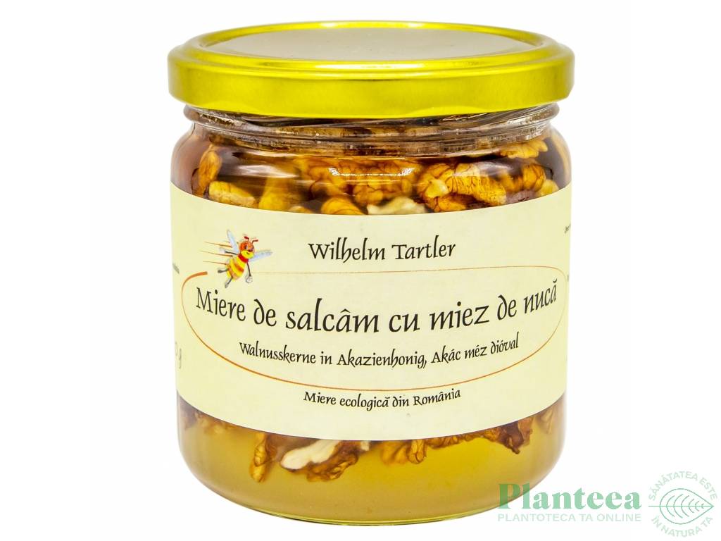 Miere salcam cu miez nuca eco 400g - WILHELM TARTLER