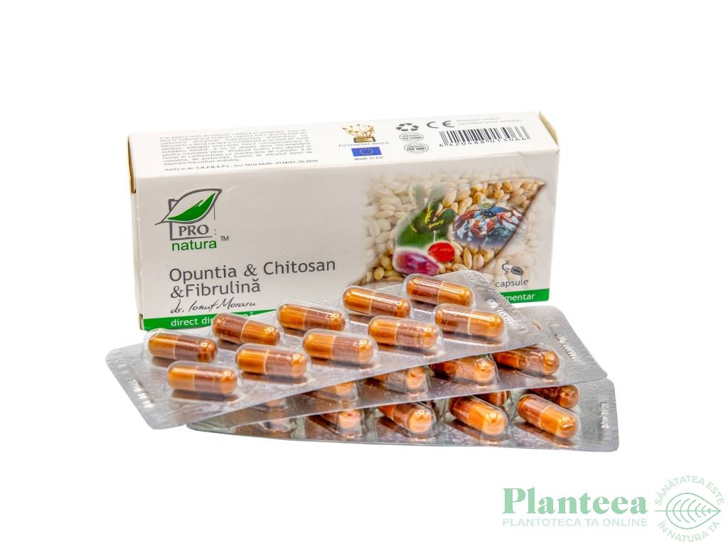 Opuntia chitosan fibrulina 30cps - MEDICA