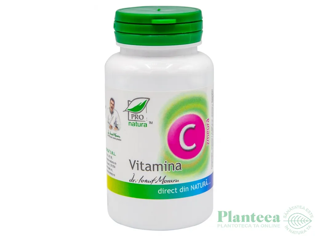Vitamina C zmeura 60cp - MEDICA