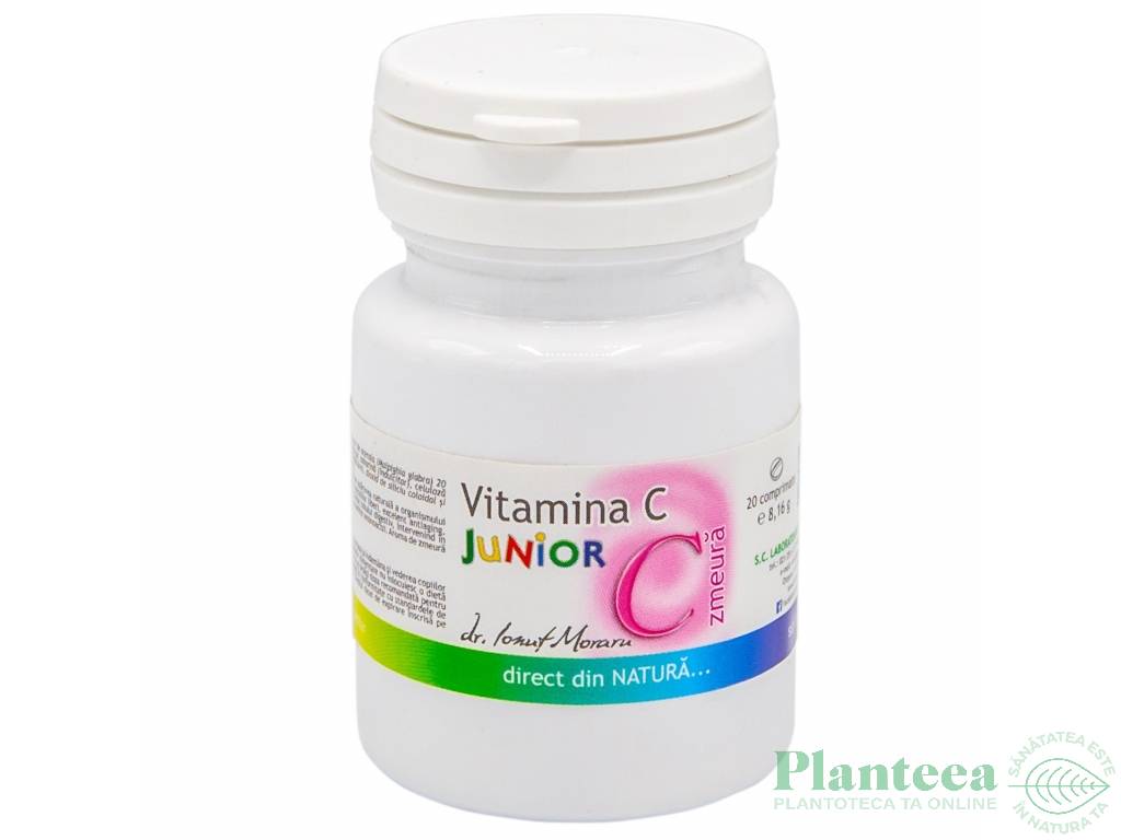 Vitamina C junior zmeura 20cp - MEDICA