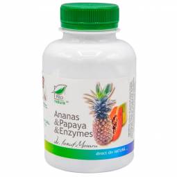 Ananas papaya enzime 100cps - MEDICA