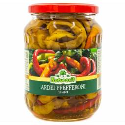 Ardei pfefferoni dulci in otet 720ml - NATURAVIT