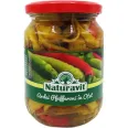 Ardei pfefferoni dulci in otet 720ml - NATURAVIT