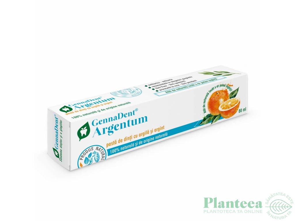 Pasta dinti anticarie Argentum 80ml - VIVA NATURA
