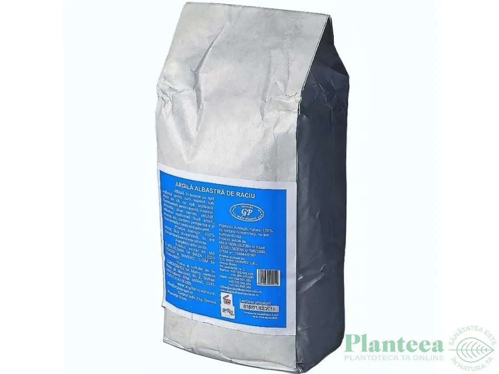Argila albastra pulbere 2kg - RACIU