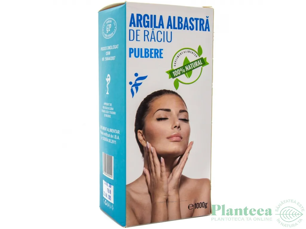 Argila albastra pulbere 1kg - RACIU
