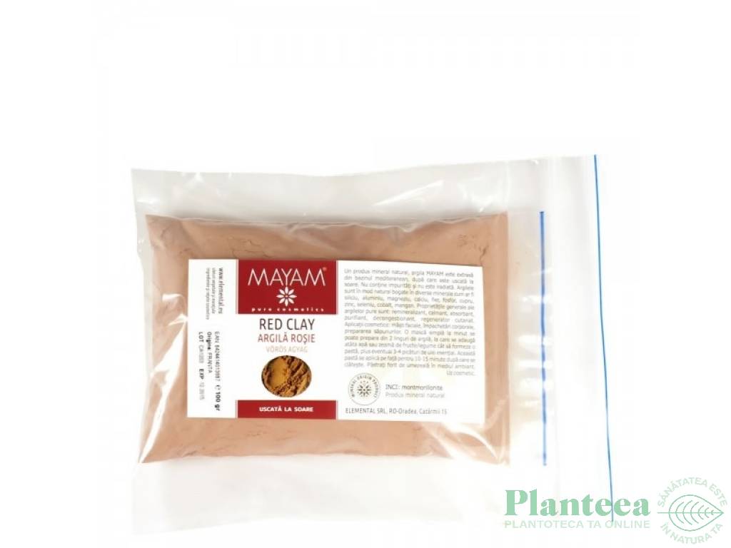 Argila rosie pudra 100g - MAYAM