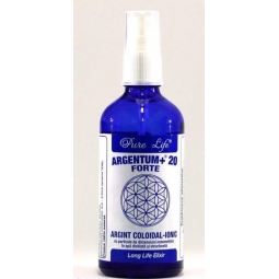 Argint coloidal 20ppm Argentum+ forte pulverizator 120ml - PURE LIFE