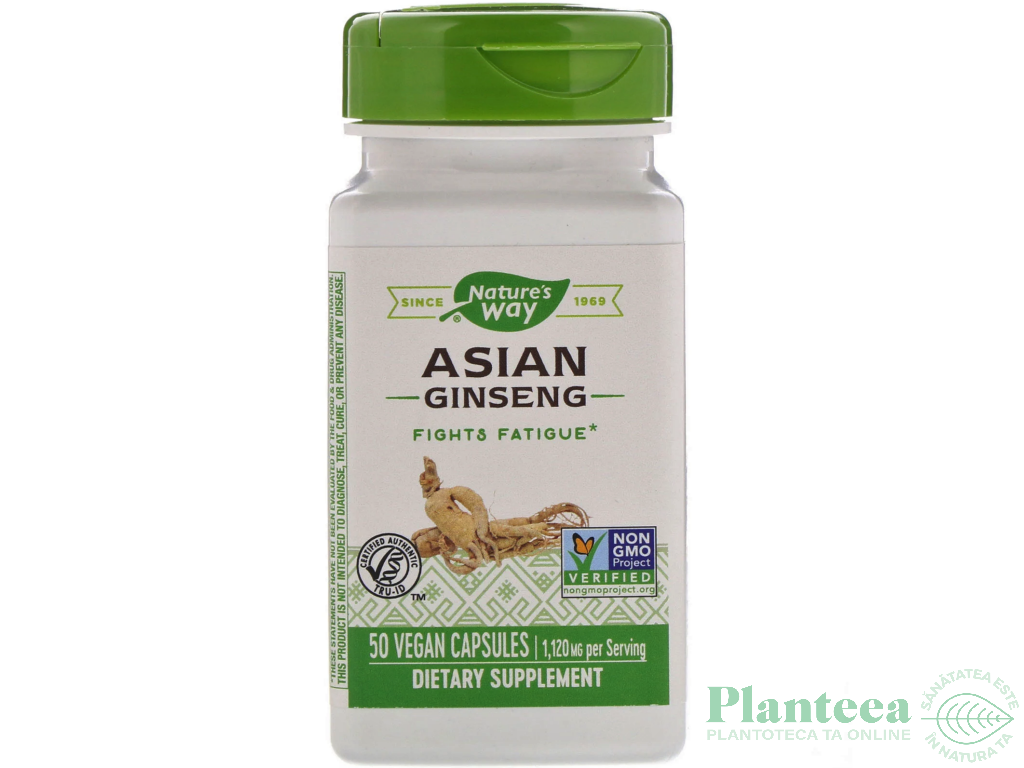 Asian ginseng 560mg 50cps - NATURES WAY