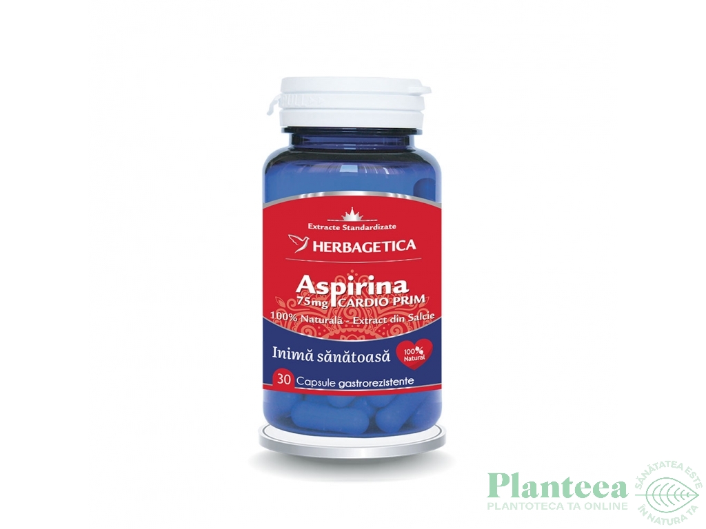 Aspirina naturala Cardio Prim 30cps - HERBAGETICA