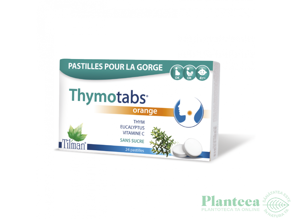 ThymoTabs orange Vitamina C 24cp - TILMAN