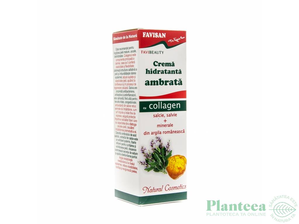 Crema hidratanta ambrata colagen FaviBeauty 30ml - FAVISAN