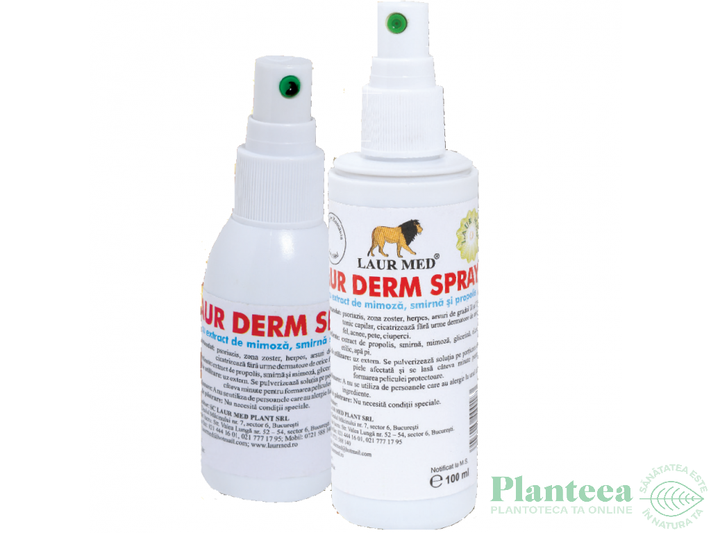 Spray mimoza smirna propolis Aur Derm 100ml - LAUR MED
