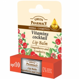 Balsam buze coacaze merisor cocktail vitamine 4g - GREEN PHARMACY