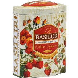 Ceai Fruit Infusions capsuni zmeura cutie 100g - BASILUR