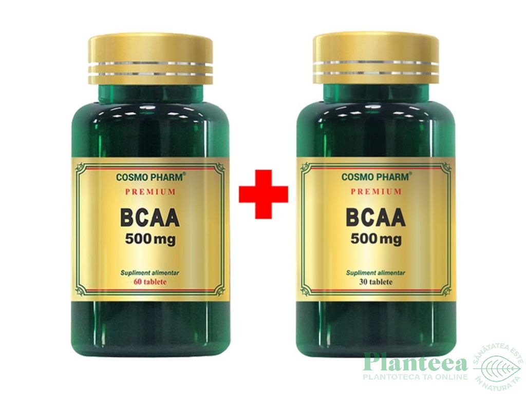 Pachet BCAA 500mg 60+30cps - COSMO PHARM