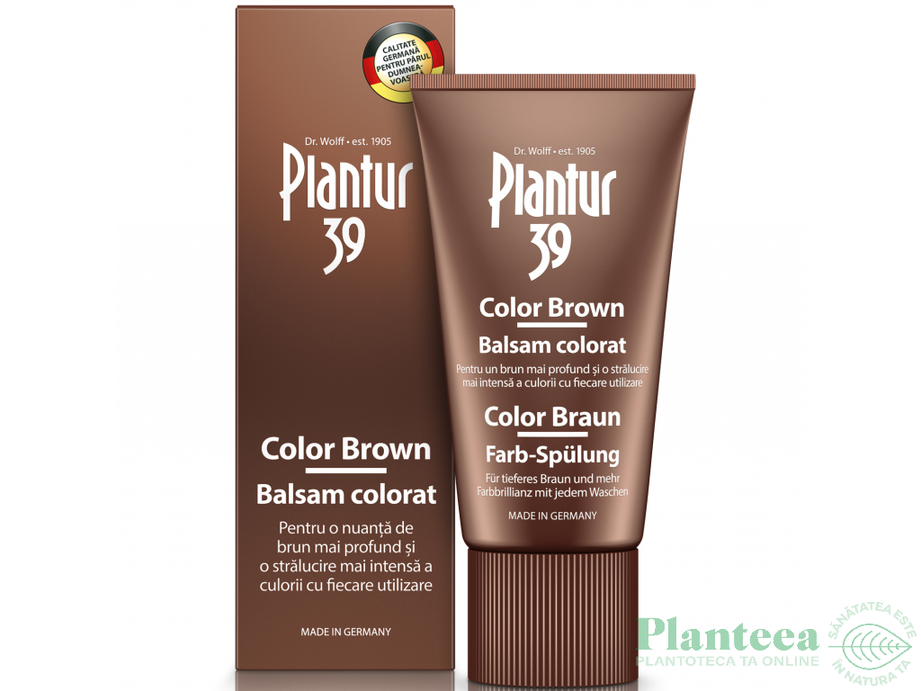 Balsam par color brown Plantur39 150ml - DR WOLFF