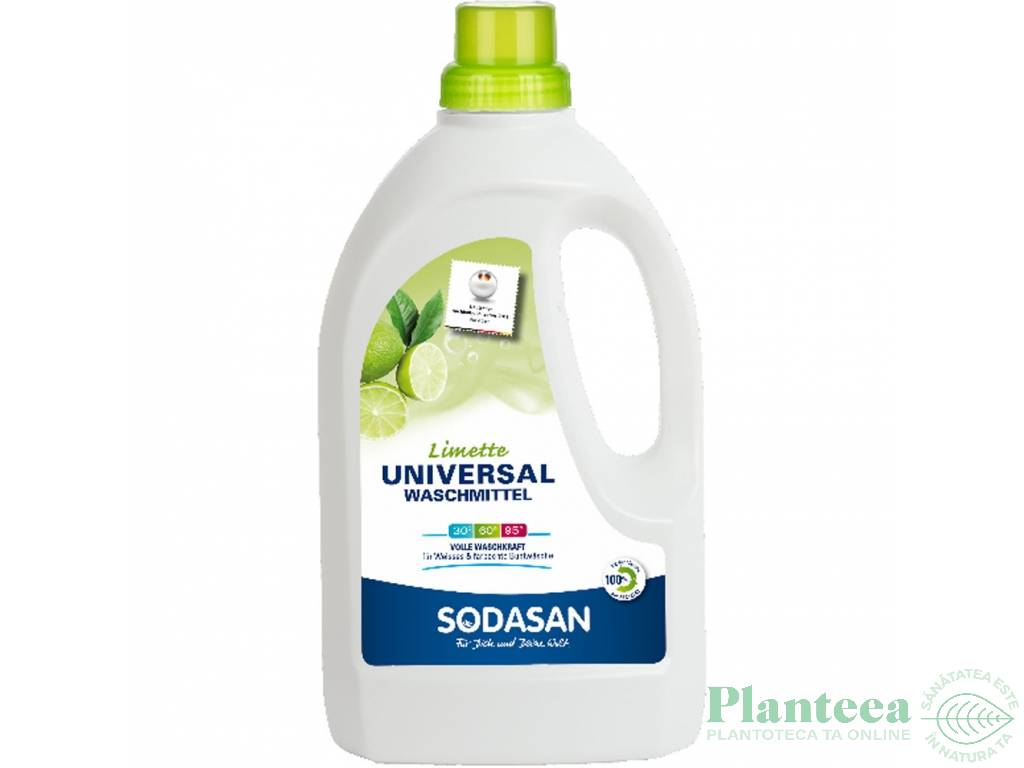 Detergent lichid rufe universal limeta 1,5L - SODASAN