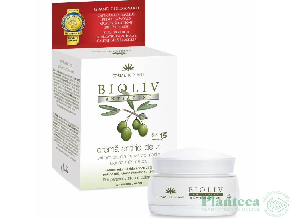 Crema zi antirid Bioliv 50ml - COSMETIC PLANT