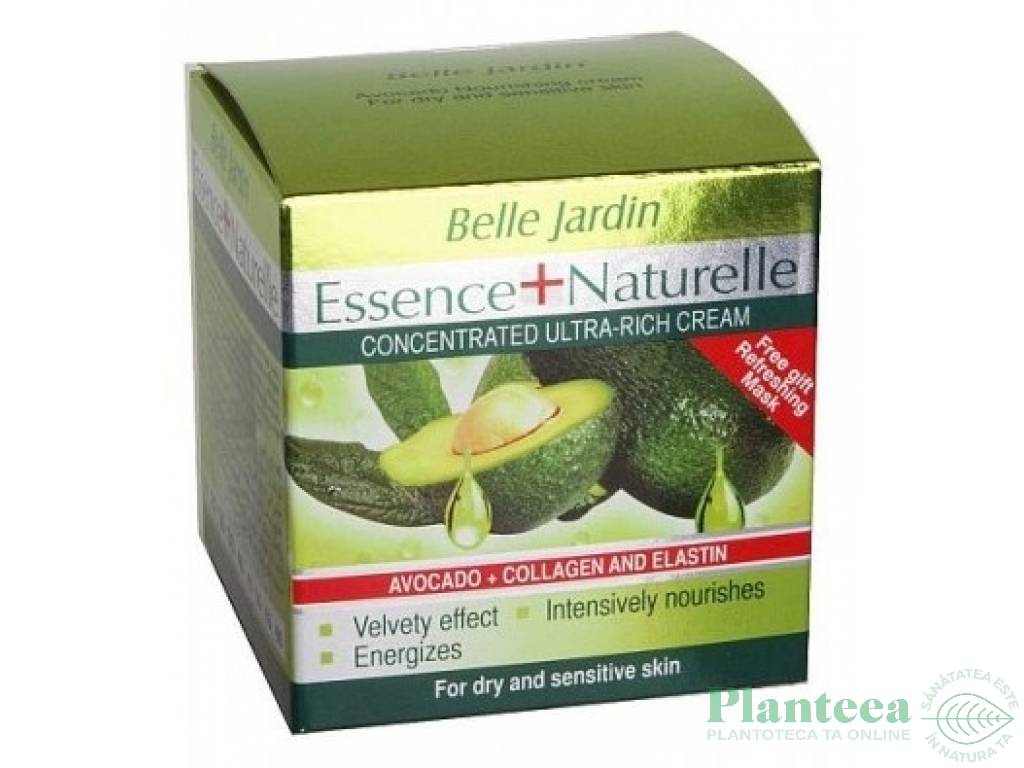 Crema ultranutritiva ulei avocado ten uscat 50ml - BELLE JARDIN