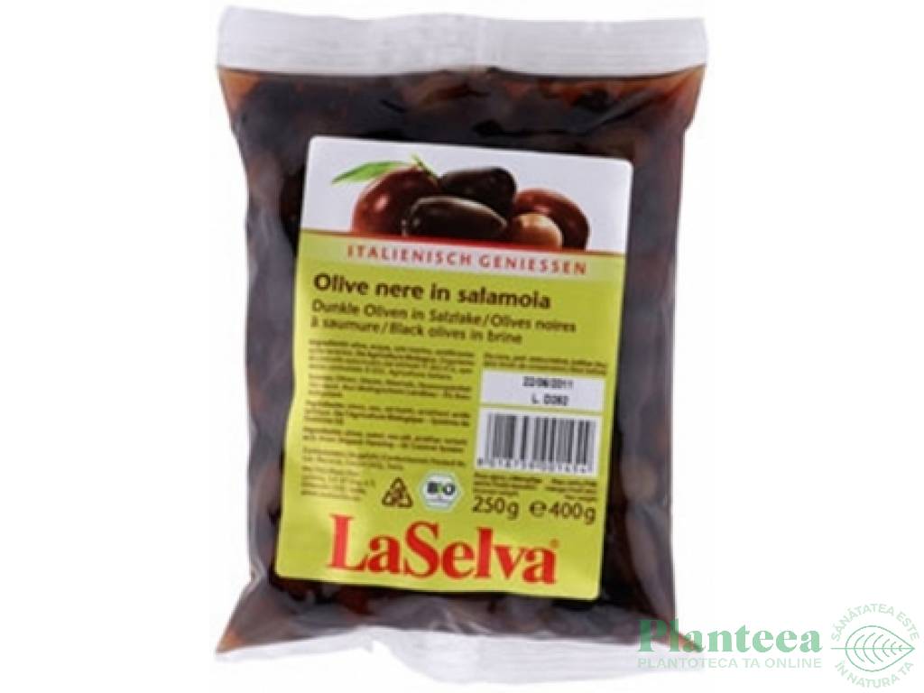 Masline negre in saramura 400g - LA SELVA