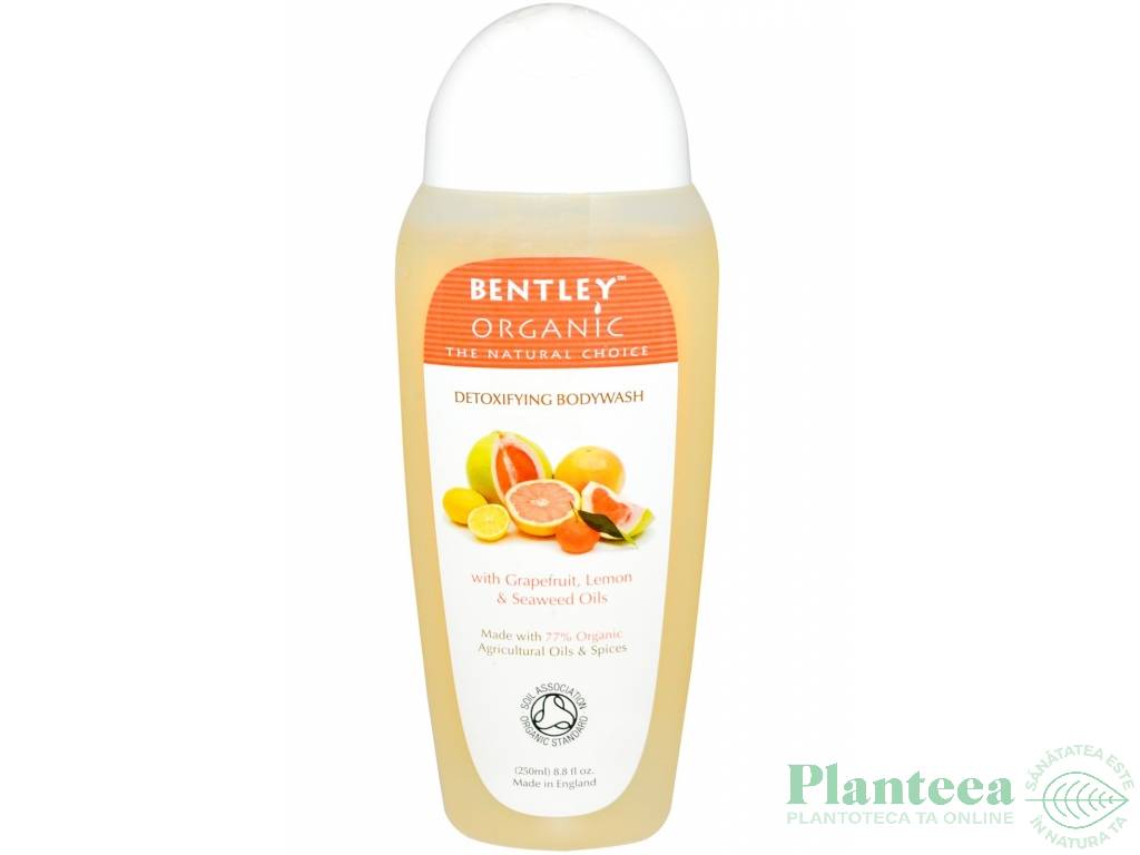 Gel dus detoxifiant grepfrut 250ml - BENTLEY ORGANIC