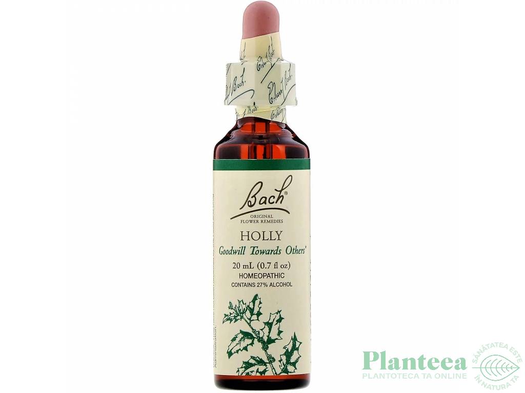 Picaturi florale holly nr15 20ml - BACH REMEDIES