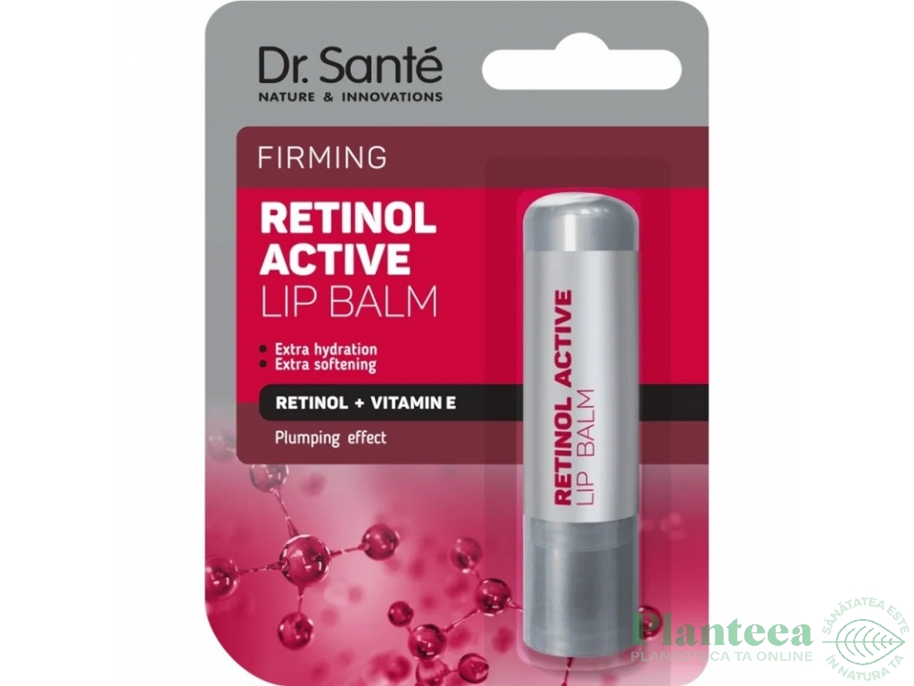 Balsam buze fermitate hidratare emoliere Retinol Active 3,6g - DR SANTE