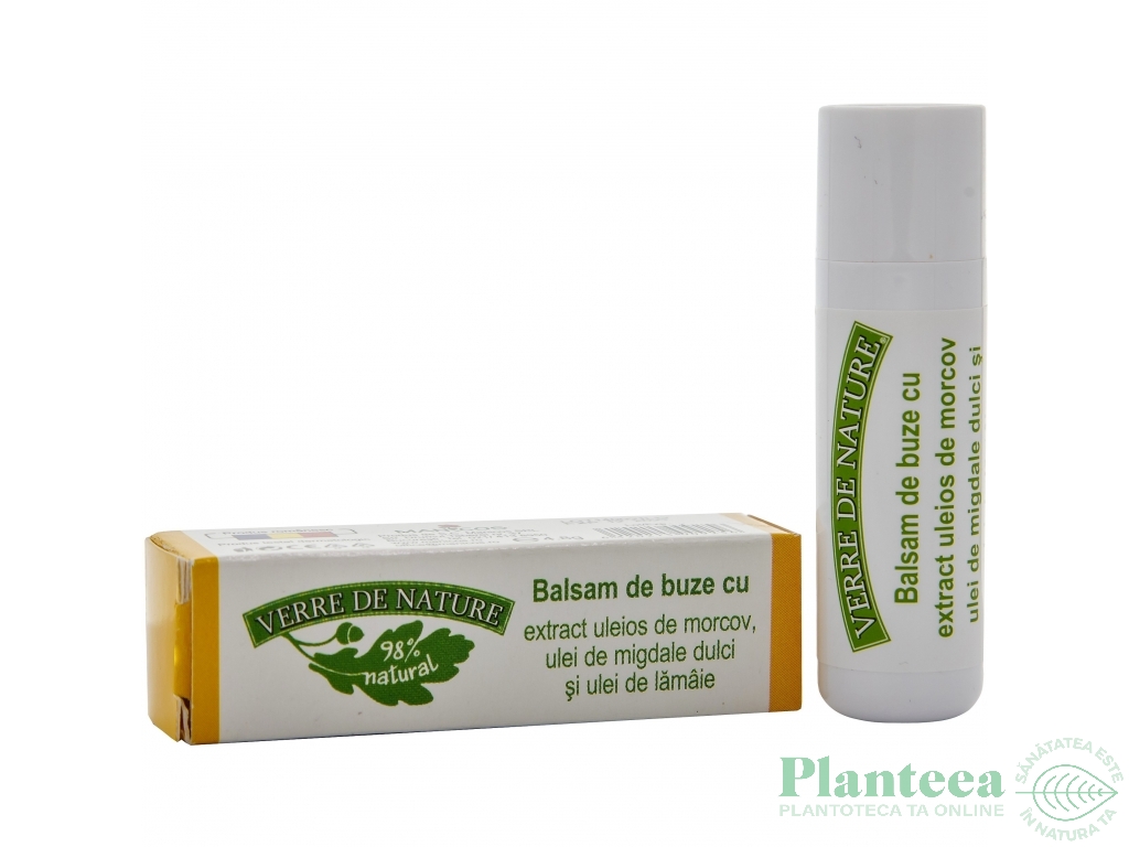 Balsam buze morcov migdale dulci lamaie 4,8g - MANICOS