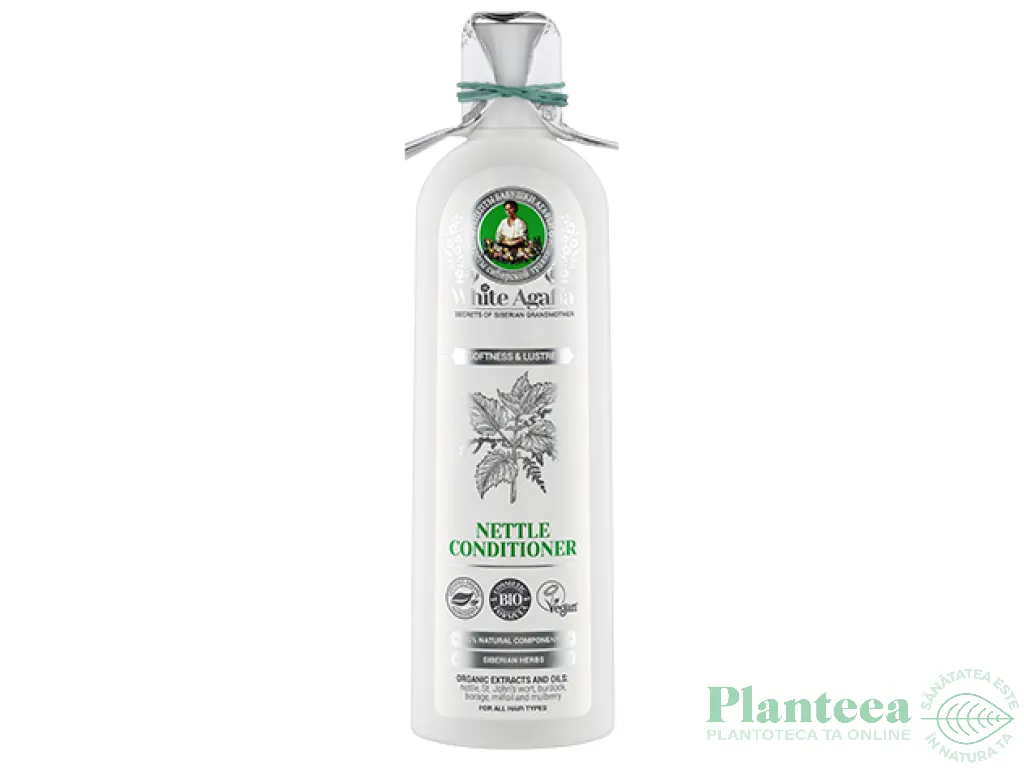 Balsam par catifelare luminozitate urzica 280ml - WHITE AGAFIA