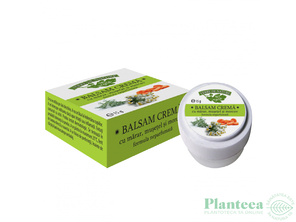 Balsam crema marar musetel morcov 15g - MANICOS