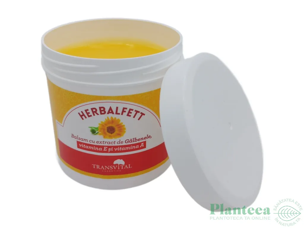 Balsam galbenele vitamine E A Herbalfett 250ml - TRANSVITAL